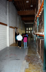 first warehouse heading into third warehouse