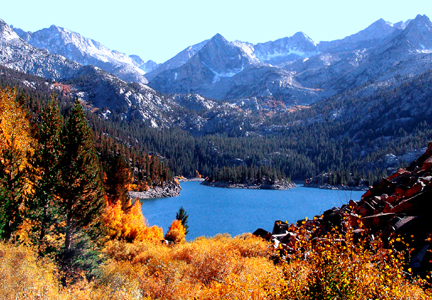 South Lake in the Sierra Nevada Mountains