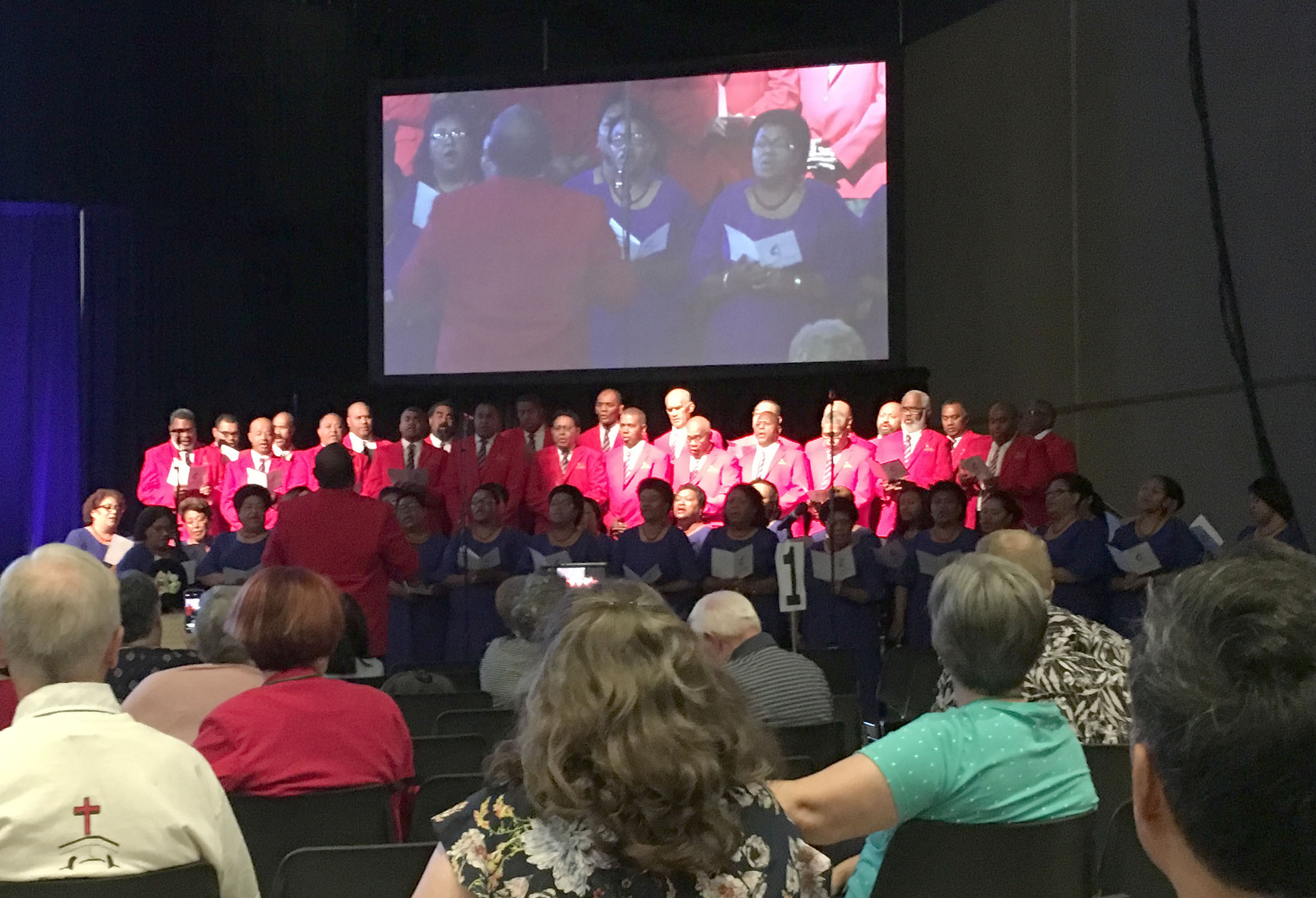 Fijian choir at the Communion Service