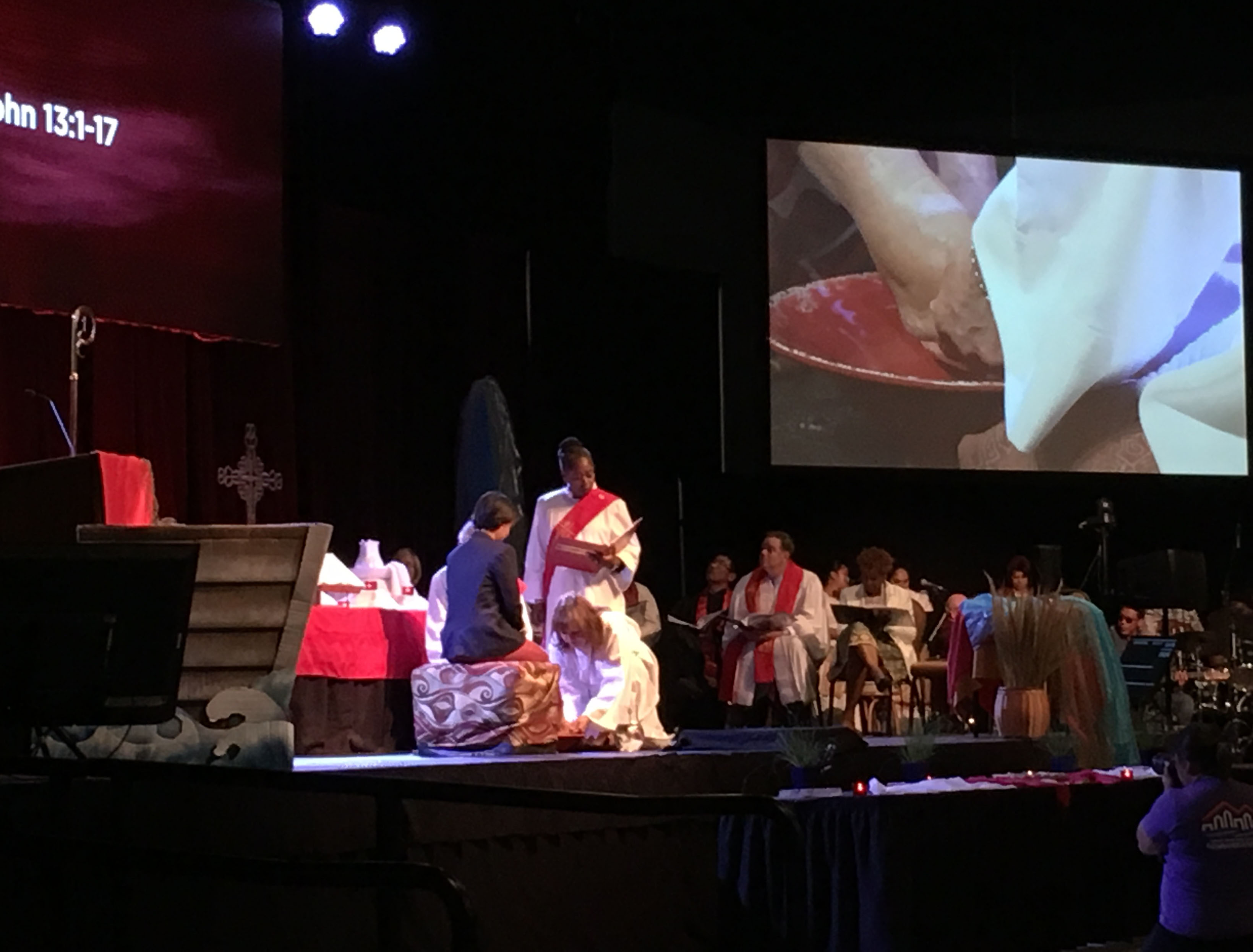Washing of feet as described in John 13:1-17