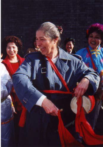 Jerry playing Chinese drum