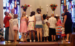 Blessing of the luggage for the foster youth