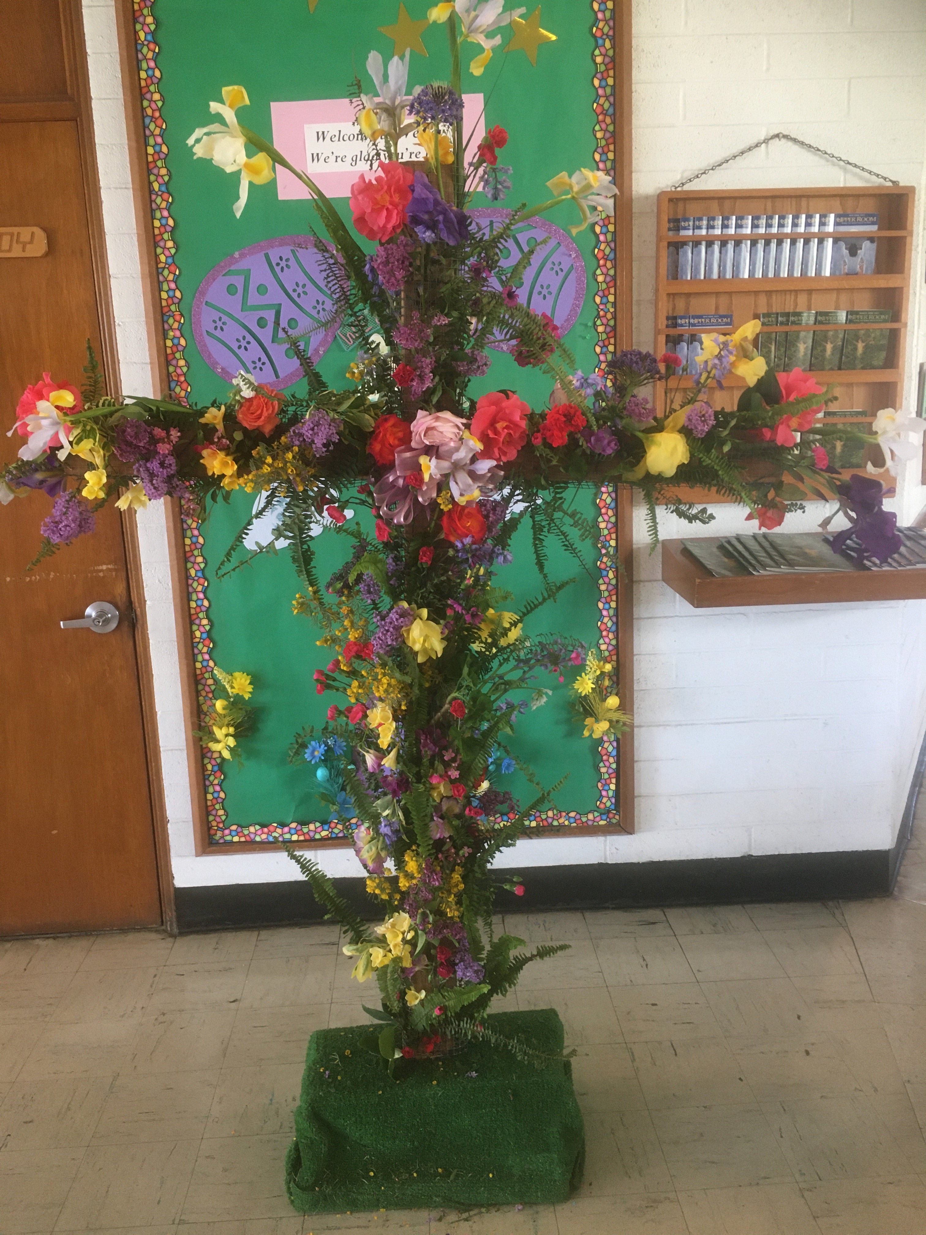 Easter flower cross