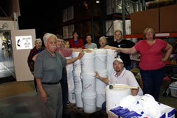 Pallet Prayer for the pallet of Cleaning Bucket Kits