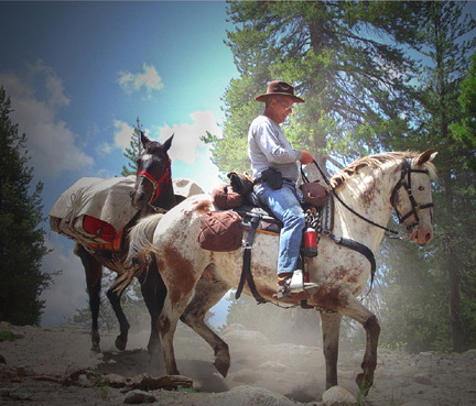Packing In via horseback